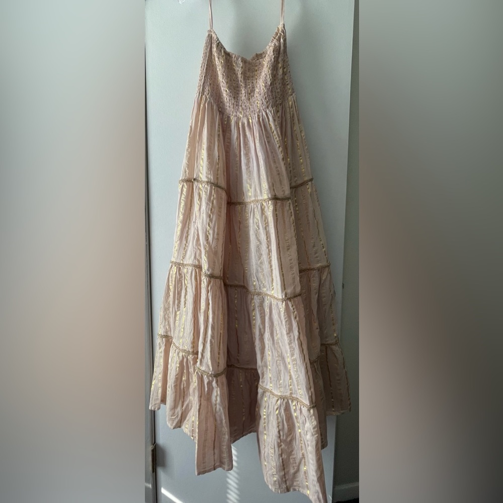 EUC! RANEES BANDEAUX TOP STRAPLESS TIERED MAXI BEACHY DRESS/SKIRT - LADIES O/S